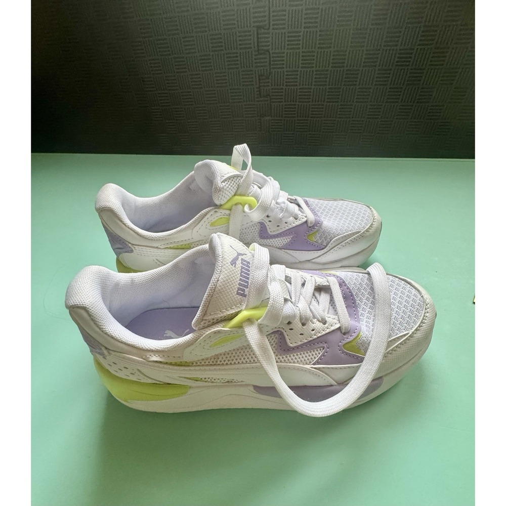 Puma SoftFoam+ Sneakers Women's/Girls 4.5 White Purple Neon